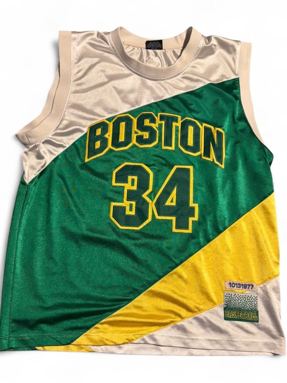 🎽 BOSTON CELTICS #34 PAUL PIERCE JERSEY NBA Delf Sports VINTAGE SIZE L